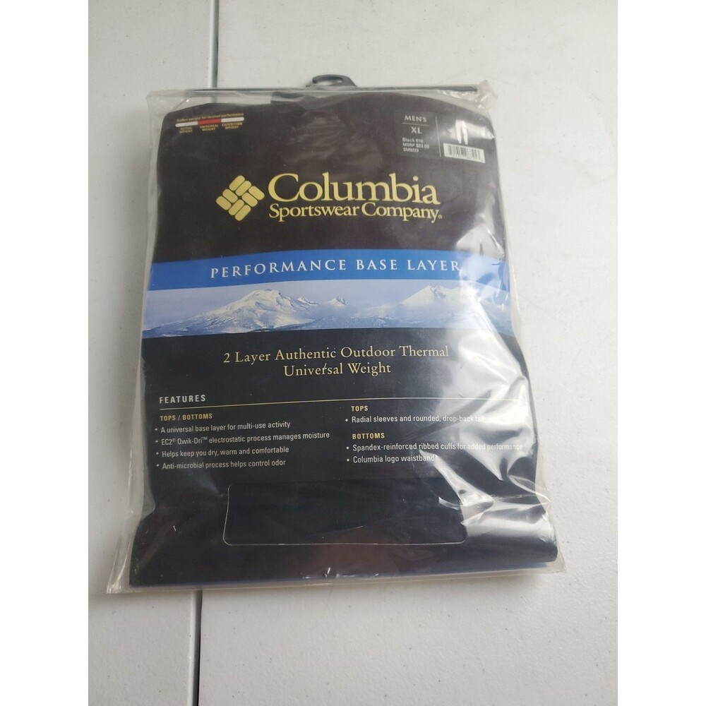 Columbia Sportswear Mens Activewear Base Layer Bottoms Universal XL Ec2 QWIK-DRI